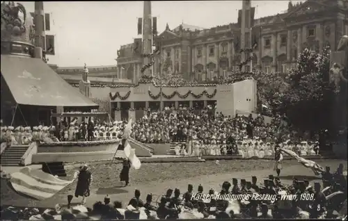 Ak Wien, Kaiser-Jubiläums-Huldigungs-Festzug, Fest, 1908