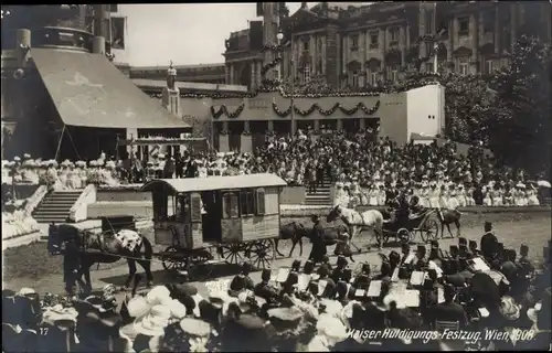 Ak Wien, Kaiser-Jubiläums-Huldigungs-Festzug, Fest, 1908