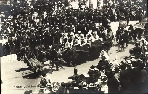 Ak Wien, Kaiser-Jubiläums-Huldigungs-Festzug, Fest, 1908