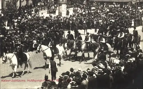 Ak Wien, Kaiser-Jubiläums-Huldigungs-Festzug, Fest, 1908