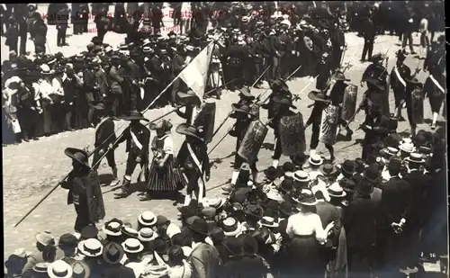 Ak Wien, Kaiser-Jubiläums-Huldigungs-Festzug, Fest, Nationalitäten-Gruppe aus Tirol