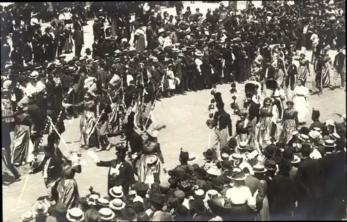 Ak Wien, Kaiser-Jubiläums-Huldigungs-Festzug, Fest, 12. Juni 1908, Nationalitäten-Gruppe