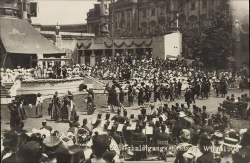 Ak Wien, Kaiser-Jubiläums-Huldigungs-Festzug, Fest, 1908