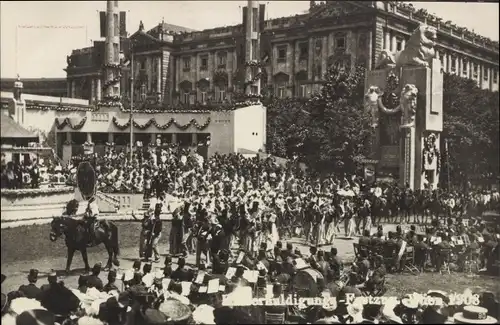 Ak Wien, Kaiser-Jubiläums-Huldigungs-Festzug, Fest, 1908