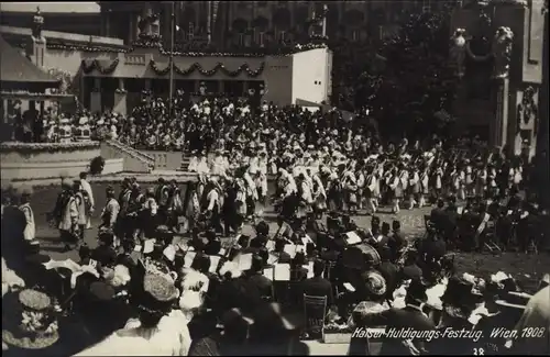 Ak Wien, Kaiser-Jubiläums-Huldigungs-Festzug, Fest, 1908