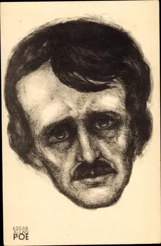 Künstler Ak Edgar Allan Poe, Portrait