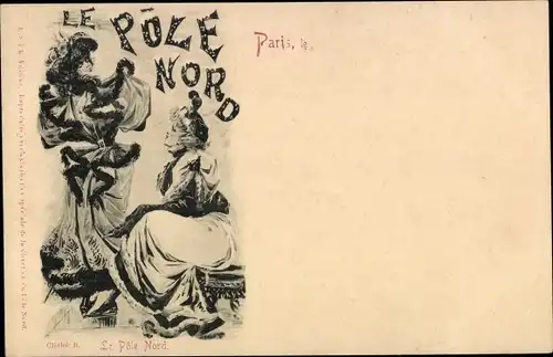 Ak Paris, Reklame, Le Pole Nord, Korsett