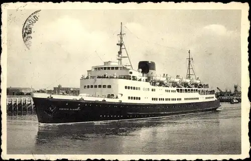 Ak Ostende Westflandern, Fährschiff von Oostende nach Dover