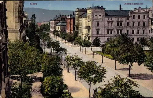 Ak Gera Thüringen, Adelheidstraße