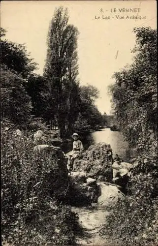 Ak Le Vésinet Yvelines, Le Lac