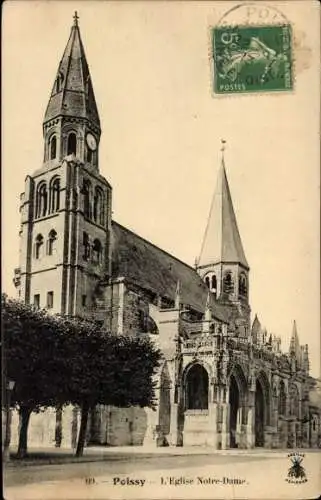 Ak Poissy-Yvelines, Kirche Notre-Dame