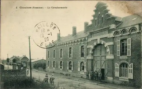 Ak Chaulnes Somme, Gendarmerie