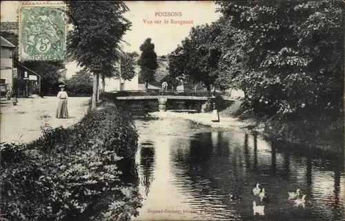 Ak Poissons Haute Marne, Blick auf den Rougeaut