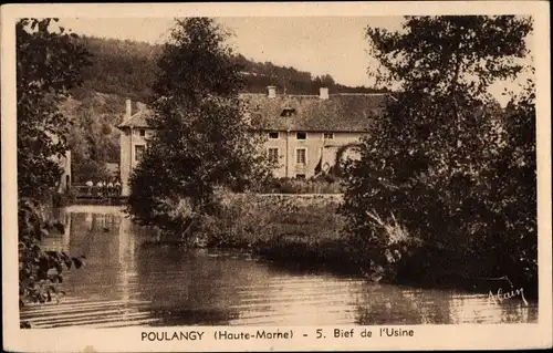 Ak Poulangy Haute Marne, Reichweite der Fabrik