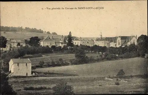 Ak Saint Loup sur Aujon Haute Marne, Gesamtansicht des Klosters