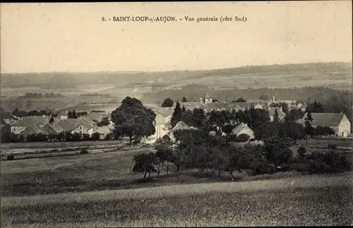 Ak Saint Loup sur Aujon Haute Marne, Gesamtansicht