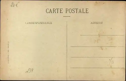 Ak Cuvilly-Oise, Dorfeingang