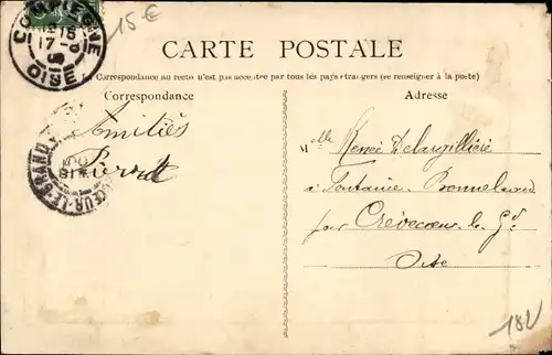 Präge Passepartout Ak Compiègne Oise, Die Gemeinschaftsschule