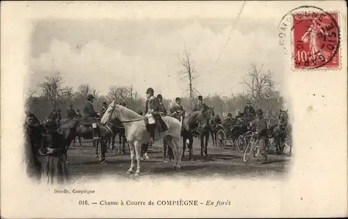 Ak Compiègne Oise, Jagd