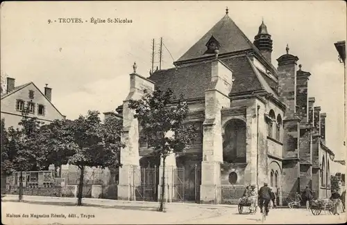 Ak Troyes Dawn, St.-Nikolaus-Kirche