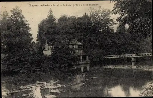 Ak Bar-sur-Aube, L'Aube, in der Nähe von Pont Thomiset