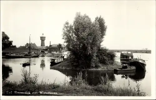 Foto Ak Tiel Gelderland, Slaperdijk, Wasserturm