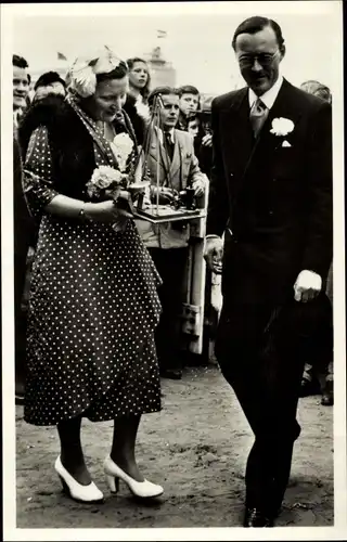Ak Rotterdam, Königin Juliana der Niederlande, Prinz Bernhard, 1949