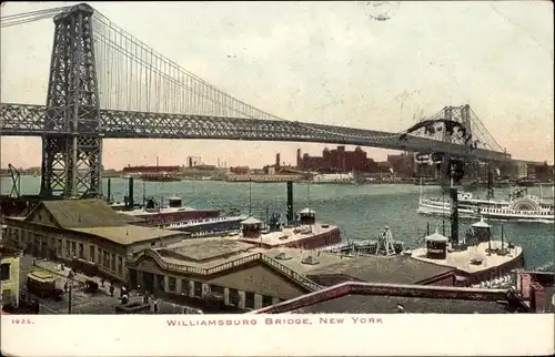 AK New York City USA, Williamsburg Bridge