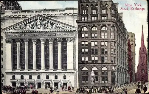 Ak New York City USA, Börse