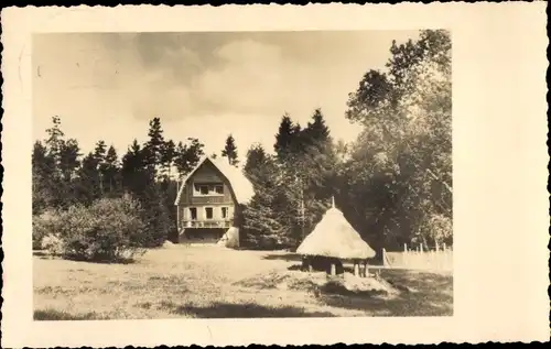 Foto Ak Mölln im Herzogtum Lauenburg, Haus, Garten