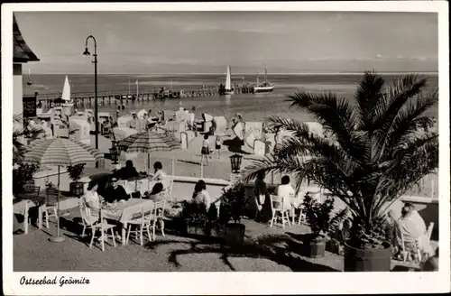 Ak Ostseebad Grömitz in Holstein, Terrasse, Seebrücke