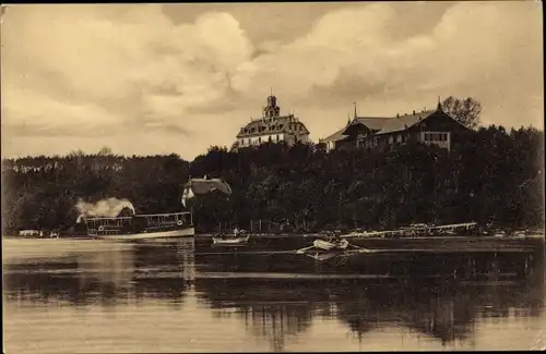 Ak Malente in Ostholstein, Kellersee, Kurhotel Holsteinische Schweiz
