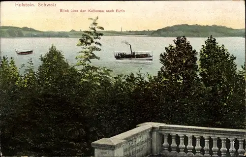 Ak Malente in Ostholstein, Kellersee, Blick nach Eutin