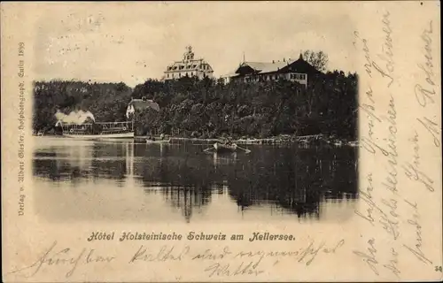 Ak Malente in Ostholstein, Kellersee, Kurhotel Holsteinische Schweiz