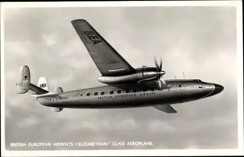 Ak Britisches Passagierflugzeug, British European Airways, Elizabethan Class Aeroplane