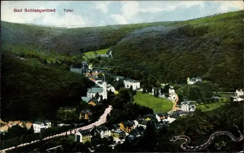 Ak Schlangenbad im Taunus Hessen, Ortsansicht