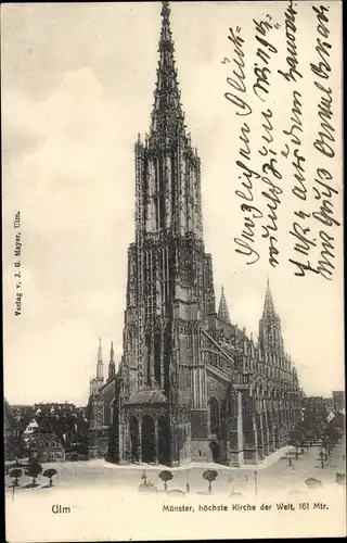 Ak Ulm an der Donau, Münster