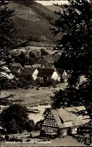 Ak Wahmbeck Bodenfelde an der Weser, Teilansicht