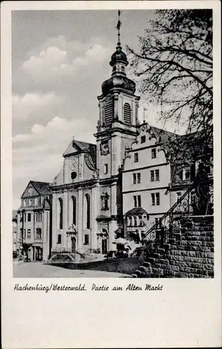 Ak Hachenburg im Westerwald, Alter Markt