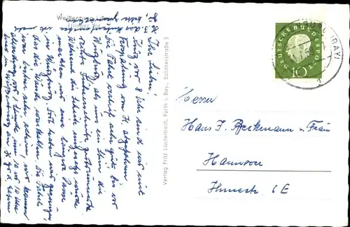 Ak Weißenburg in Mittelfranken Bayern, Ellinger Tor