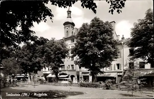 Ak Traunstein in Oberbayern, Maxplatz