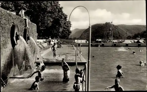 Ak Bad Hönningen am Rhein, Thermalschwimmbad