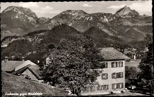 Ak Aurach Fischbachau in Oberbayern, Fischeralm, Jugendgesundungsstätte, Wendelstein