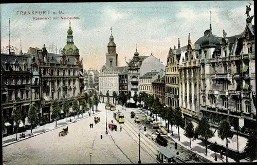 Ak Frankfurt am Main, Rossmarkt, Neubauten