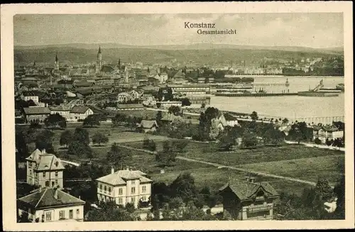 Ak Konstanz am Bodensee, Gesamtansicht