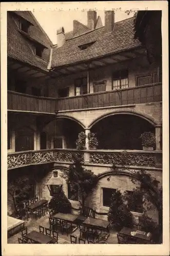 Ak Nürnberg in Mittelfranken, Historischer Hof, Tucherstraße 20