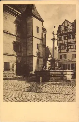 Ak Weißenburg in Mittelfranken Bayern, Schweppermannsbrunnen