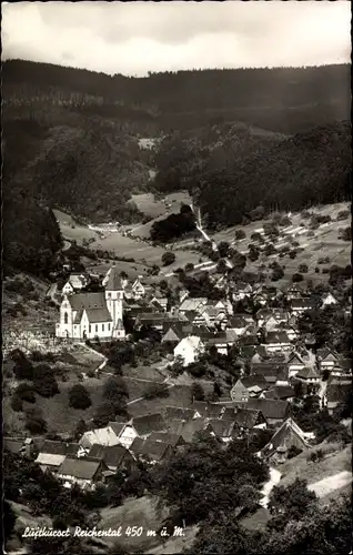 Ak Reichental Gernsbach im Murgtal Schwarzwald, Gesamtansicht, Gasthof Grüner Baum