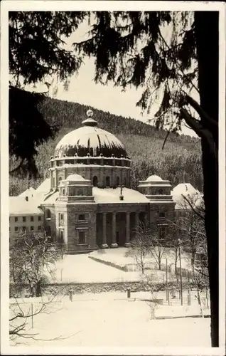 Foto Ak Sankt Blasien im Schwarzwald, Kirche, Winter