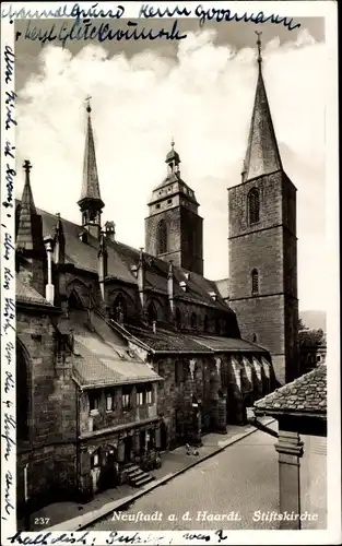 Ak Neustadt an der Haardt Neustadt an der Weinstraße, Stiftskirche